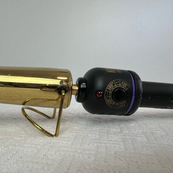 Hot Tools Professional, Curling Iron,Gold Plated, Cylindrical, Single Barrel - Picture 3 of 13